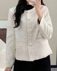 Luxury Pleated Textured Jacket