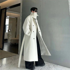 Men's Ultimate Extra Long Wool Blend Overcoat