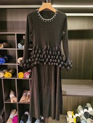 Luxury Bubble Pleated Dress
