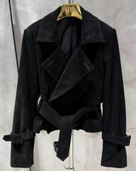 Luxury Lambskin Suede Jacket