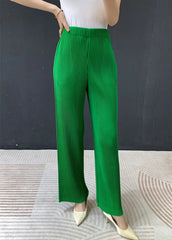 Luxury Plissé Straight Pants