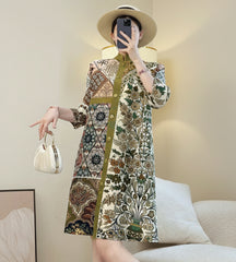 Loose-Fit Pleated Tunic Top
