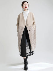 Luxury Diamond Quilted Coat