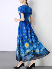 Truly Plissé Starry Night Dress