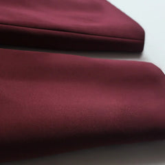 Women's Luxe Burgundy Blazer with White Sash