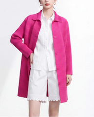 Luxury Pleated Blouse Cardigan