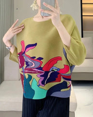 Luxury Travel Wear Plissé Top