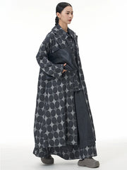 Avant-Garde Geometric Trench Coat