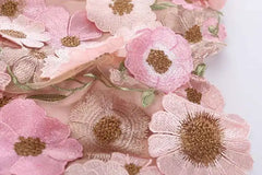 Luxury Floral Stretchy-Waist Skirt