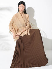 Co-ords Pleated Wrap Top & Pull-On Maxi Skirt