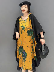 Couture Chic Floral Print Hoodie Dress
