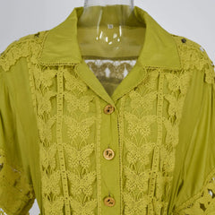Luxe Butterfly Embroidered Top & Skirt