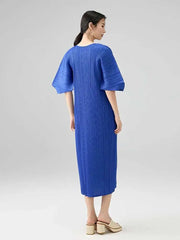 Luxury Formal Pleats Travel Dress