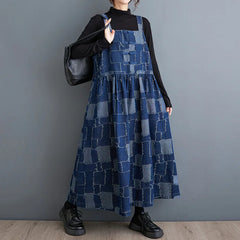 HEYFANCYSTYLE Harajuku Oversized Denim Dress