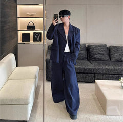 Men's Modern-Fit Oversized Stripe Suit Set