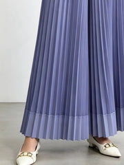 Signature Plissé Wide-Leg Trousers