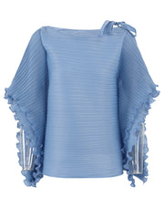 Plissé Pleated Dramatic Sleeve Top & Pants