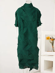 Luxury Pleated Folded Dress