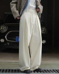 HEYFANCYSTYLE Signature Luxe Pleated Wide Leg Pants