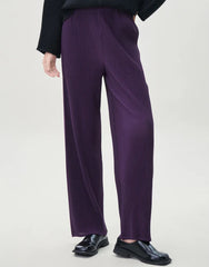Premium Plissé Wide-Leg Trousers