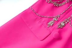 Elegant Embellished Crystal Blazer