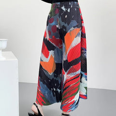 Luxe Plissé Pull-On Pants
