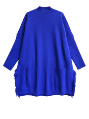 Luxury Avant-Garde Knit Poncho