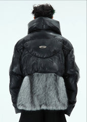 Men's Faux Fur Hooded Parka - Streetwear Icon