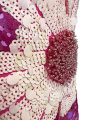 Luxury Puff-Sleeve Sequin Dress