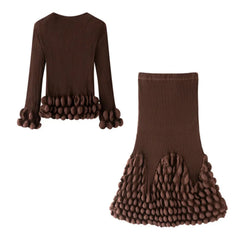 2 Piece Luxe Pleated Skirt Set