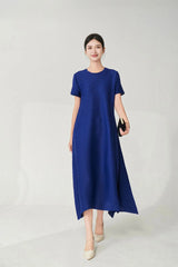Couture Plissé Japanese Midi Dress