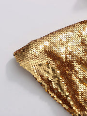 Luxury Sequin High-Waist Skirt