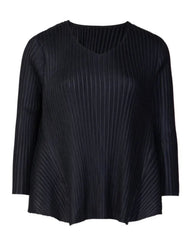 Luxury Plissé Blouse Top (Petite-Friendly)