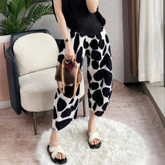 Luxury Avant-Garde Plissé Pants