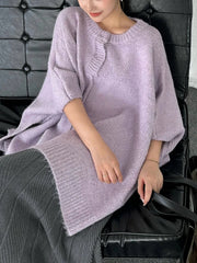 Luxury Knitted Poncho Sweater
