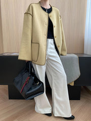 Luxury Wool-Blend Jacket & Scarf