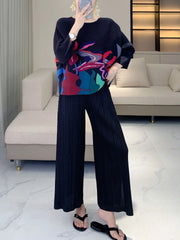 Luxury Travel Wear Plissé Top