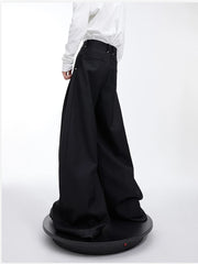 Men's Luxury Streetwear Pleated Wide Leg Pants