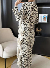 Luxurious Ruffle Pleated Dress