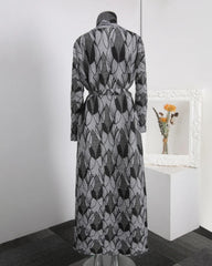 Luxe Plissé Longline Cardigan