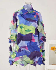 Luxury Unique Pleated Top