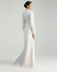 Embellished Cape Overlay Dress
