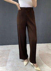 Luxury Plissé Straight Pants