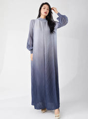 Luxury Ombré Pleated Dress