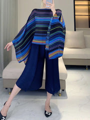Luxury Plissé Pleat Tunic Shawl