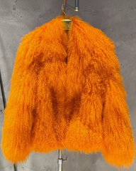 Curly Shearling Lamb Coat