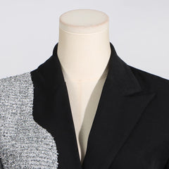 Couture Half-Tweed Half-Black Blazer