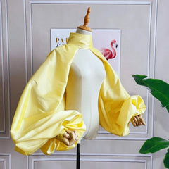 Luxury Voluminous-Sleeve Bolero