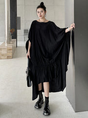 Women's Asymmetric Oversized Draped Dress