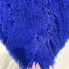 Luxurious Extra Long Curly Lamb Fur Coat